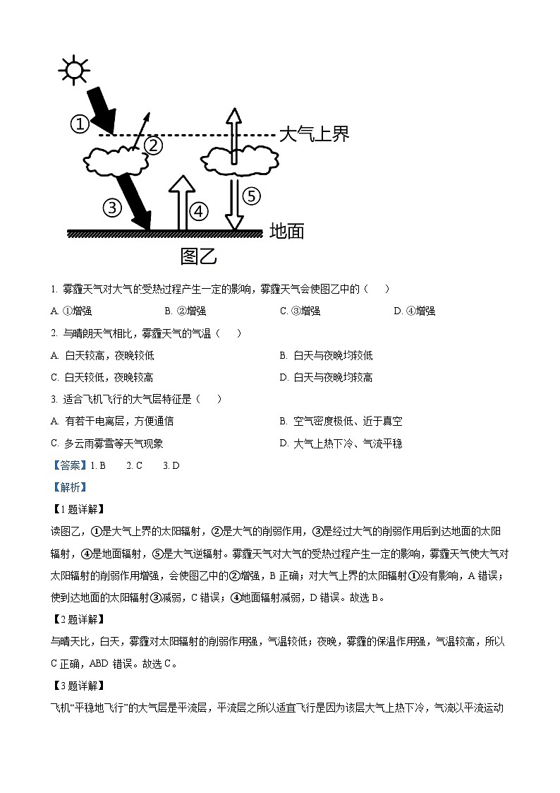 精品解析：云南省临沧市民族中学2022-2023学年上学期高二期末考试地理试题（解析版）02