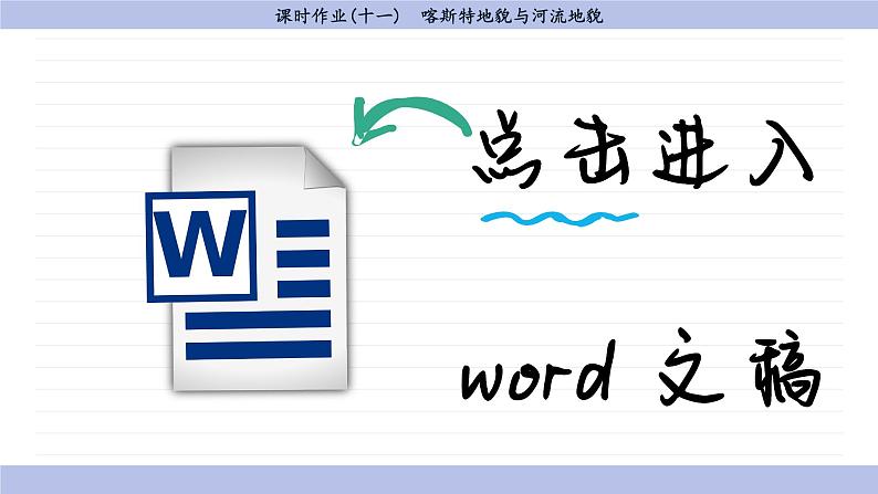 4.1.1 喀斯特地貌与河流地貌（同步练习课件）02