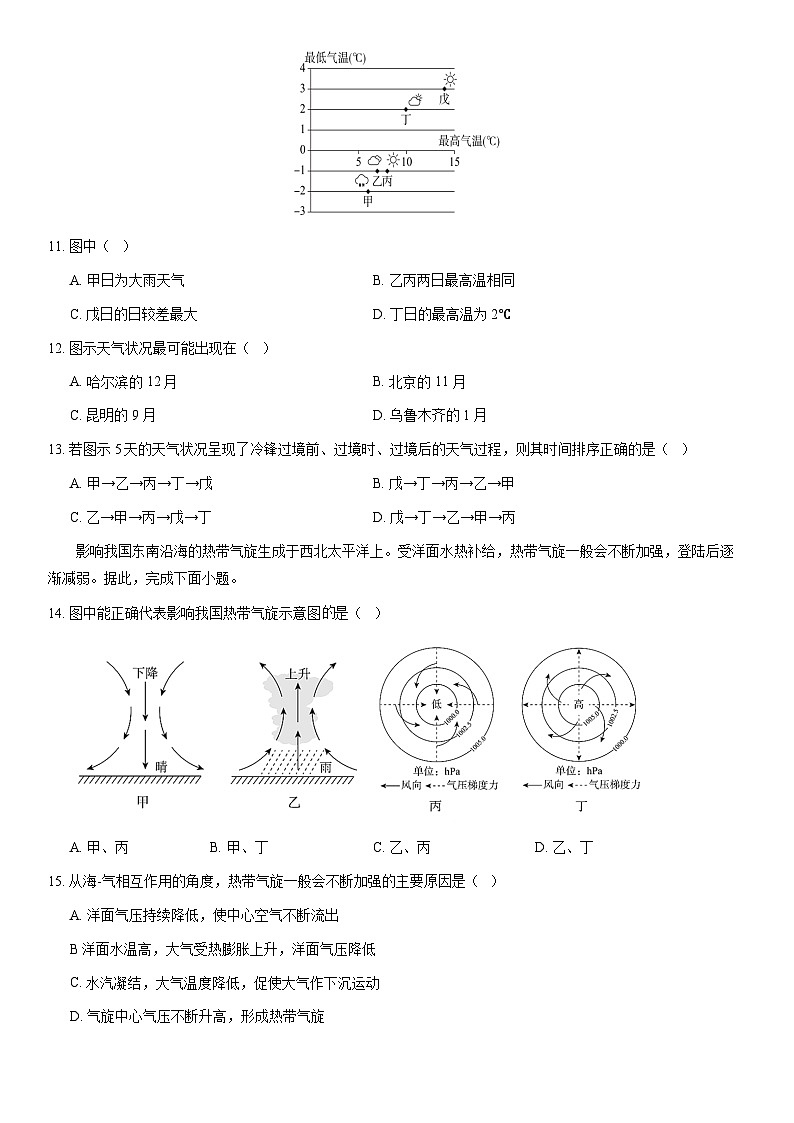 2021北京东城高二（上）期末地理（教师版）第3页
