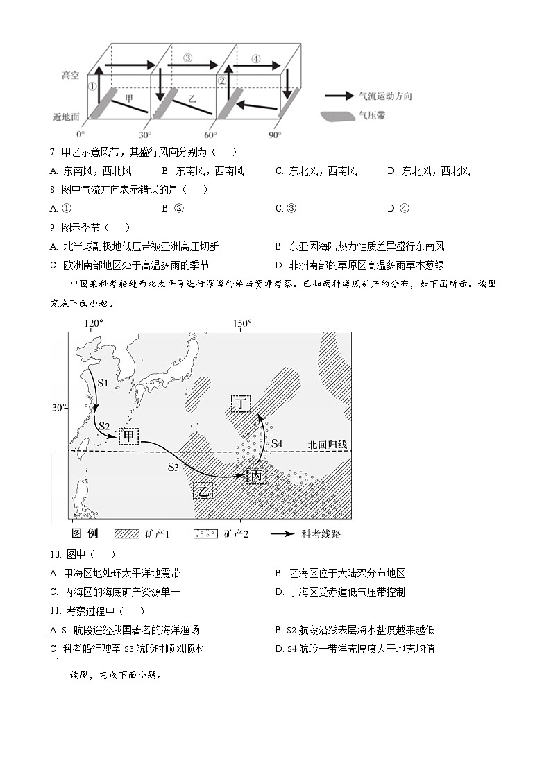 2023北京房山高二（上）期末地理（教师版）第3页