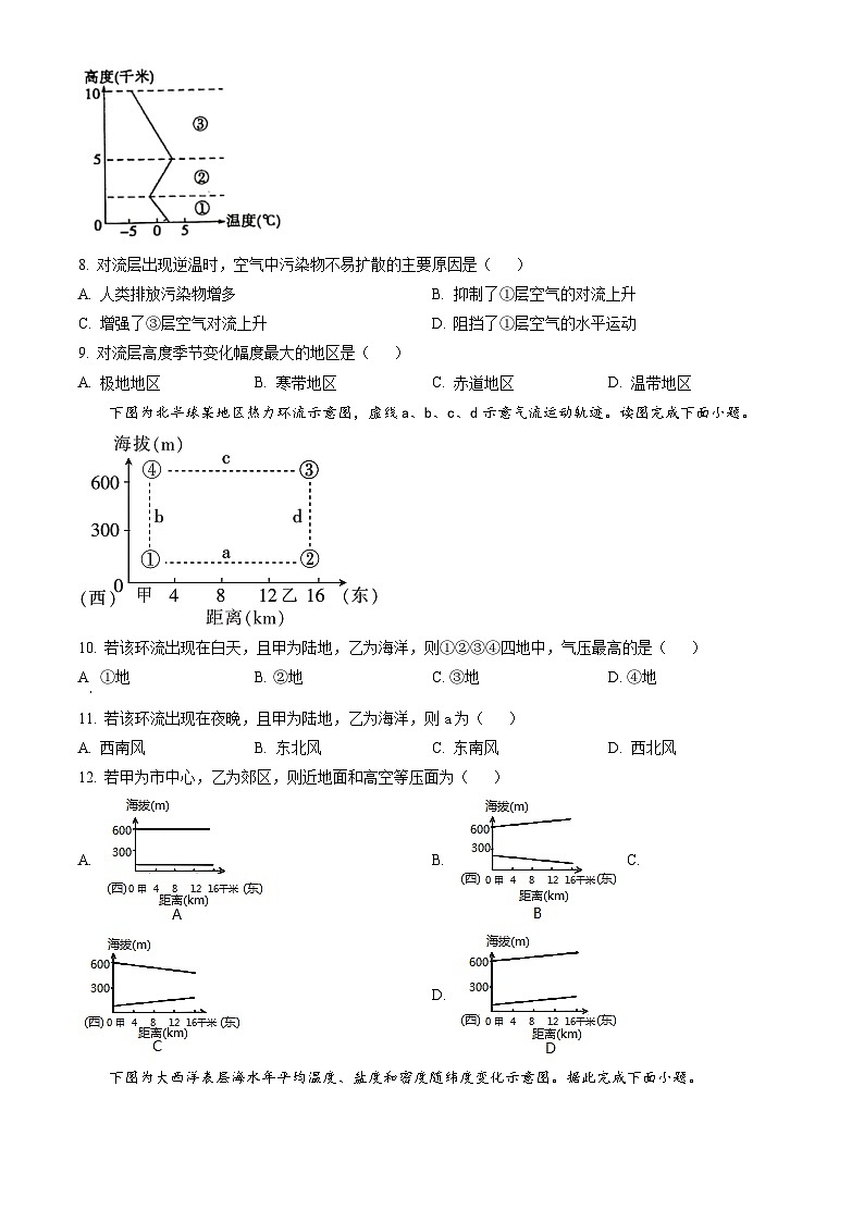 2022北京房山高一（下）期末地理（教师版）第3页