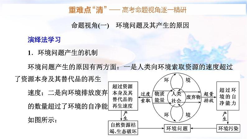 2024届高考地理一轮复习第十三章环境与发展第一节人类面临的主要环境问题教学课件06