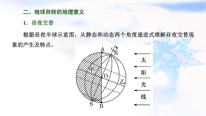 2024届高考地理一轮复习第二章宇宙中的地球第三节地球自转及其地理意义教学课件06