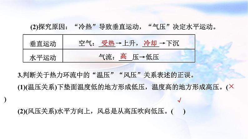 2024届高考地理一轮复习第三章地球上的大气第二节热力环流与风教学课件03