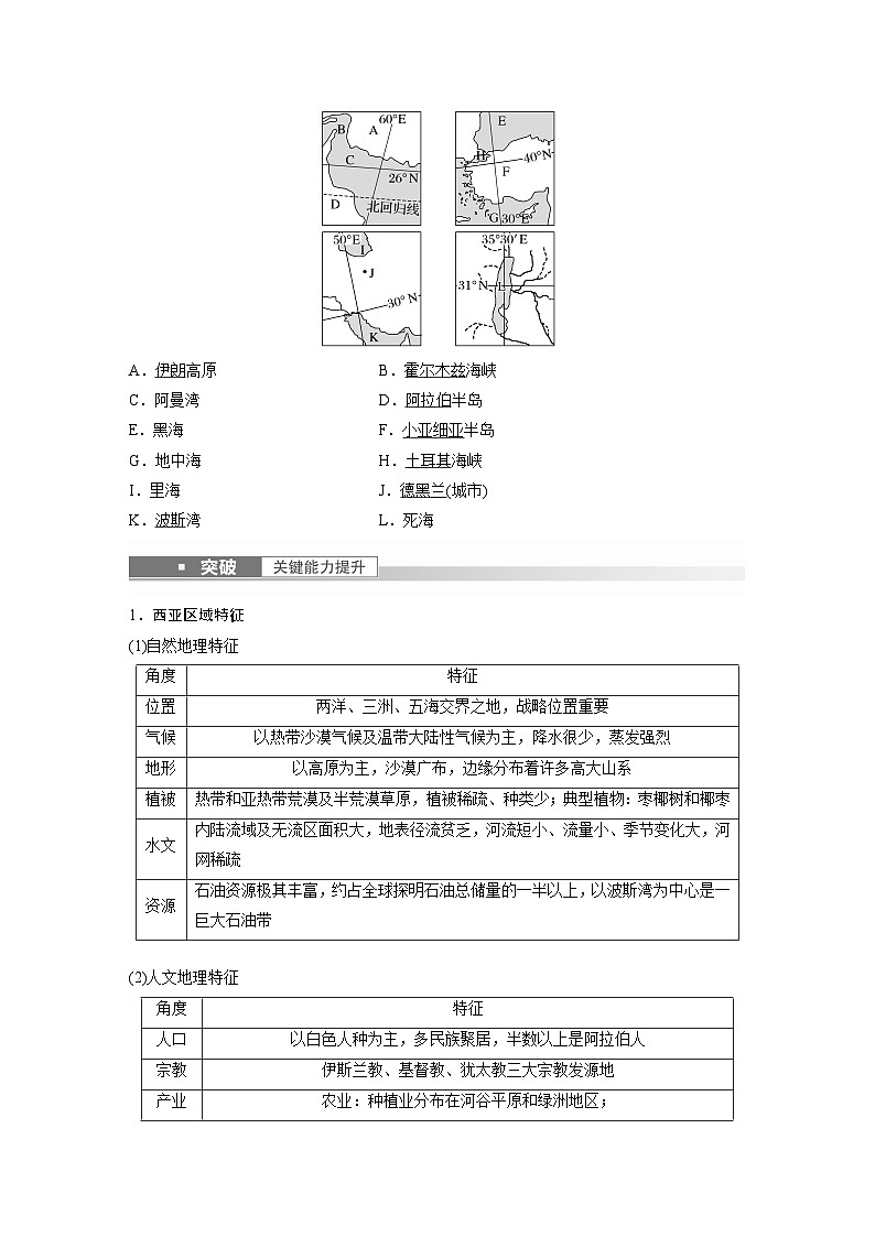 2023年高考地理一轮复习（新人教版） 第5部分 第1章 第1讲 课时86 西亚 非洲 试卷02