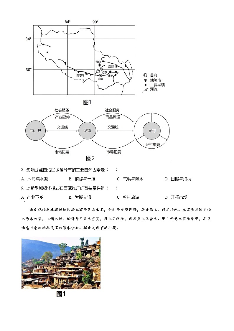 江苏省淮宿七校2022-2023学年高一下学期第三次联考地理试卷无答案第3页