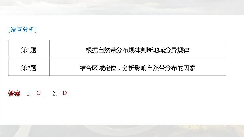 新高考版高考地理二轮复习（新高考版） 第1部分 专题突破 专题5 考点2　陆地地域分异规律课件PPT07