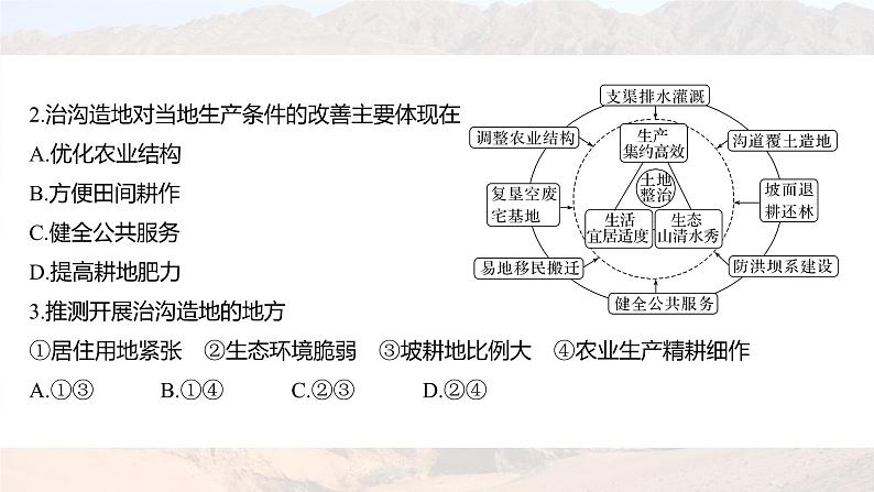 新高考版高考地理二轮复习（新高考版） 第1部分 专题突破 专题10 考点2　黄土高原的水土流失课件PPT第6页