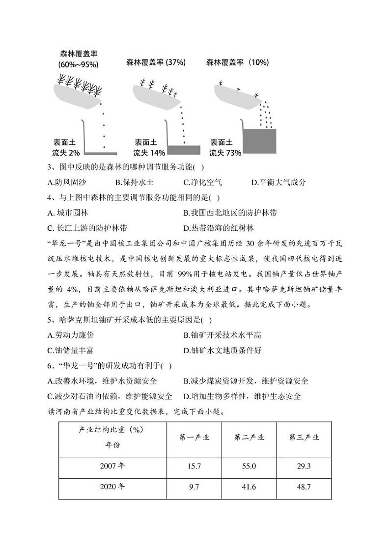 吉林省普通高中友好学校2022-2023学年高二下学期期中联考地理试卷(含答案)第2页