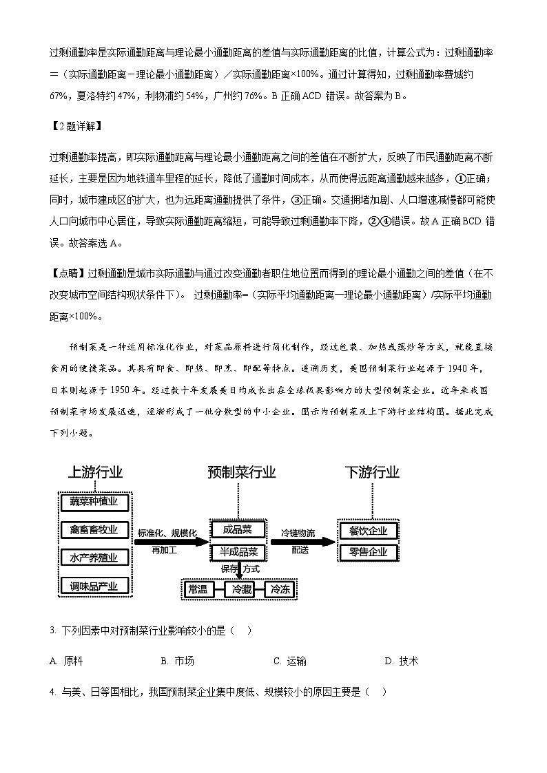 2022-2023学年辽宁省锦州市渤海大学附属高级中学高三第六次模拟考试地理试题含解析02