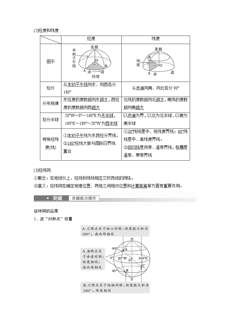 2023年高考地理一轮复习（新人教版） 第1部分 第1章 课时1　地球仪与地图 (含详解) 试卷03