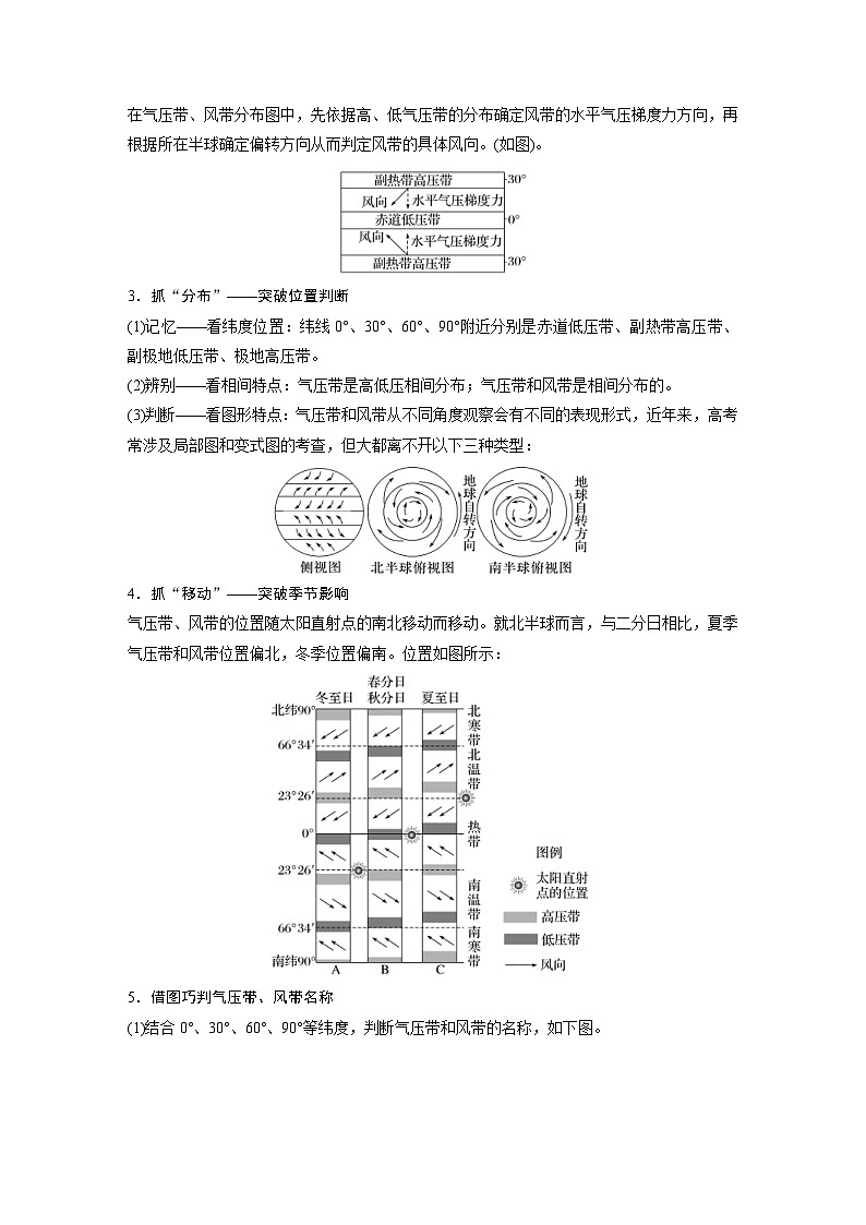 2023年高考地理一轮复习（新人教版） 第1部分 第3章 第3讲 课时18　气压带和风带的形成 (含详解) 试卷03