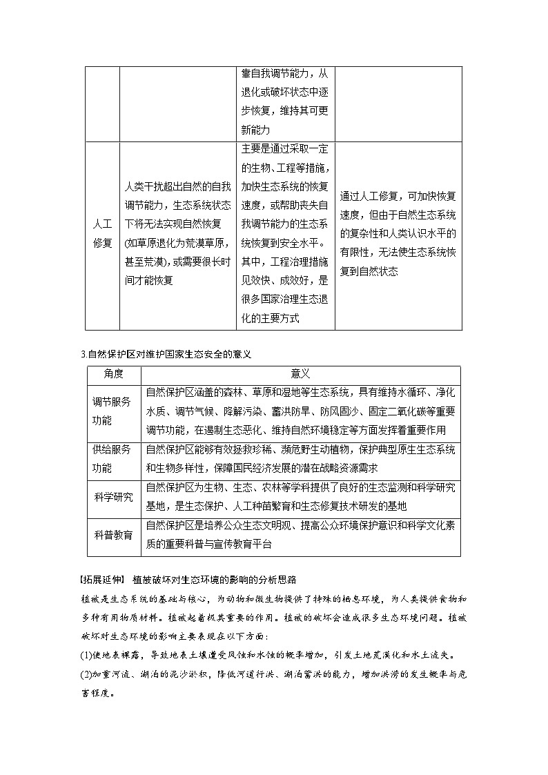 2023年高考地理一轮复习（新人教版） 第4部分 第3章 课时82　生态保护与国家安全 (含详解)第3页