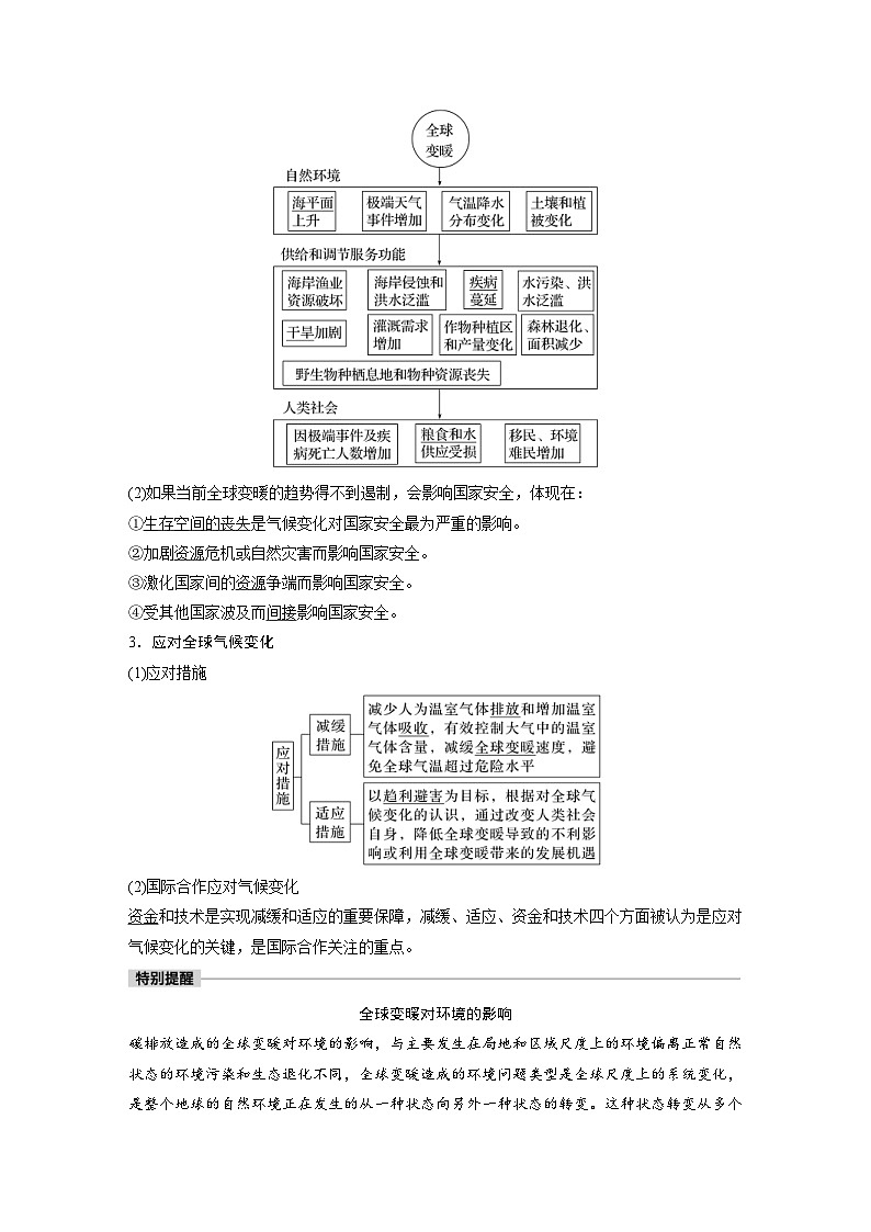 2023年高考地理一轮复习（新人教版） 第4部分 第3章 课时83　全球气候变化与国家安全 (含详解) 试卷02