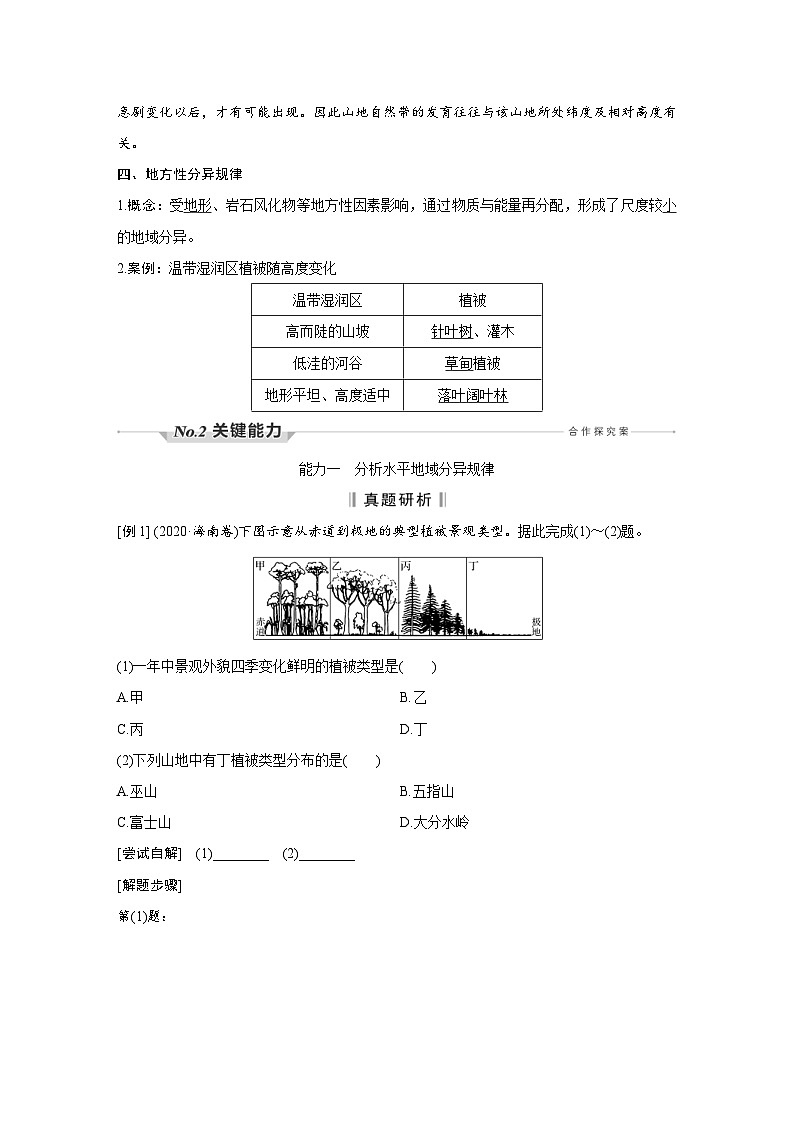 (新高考)高考地理一轮复习精品讲与练第21讲　自然环境的地域差异性 (含详解)03