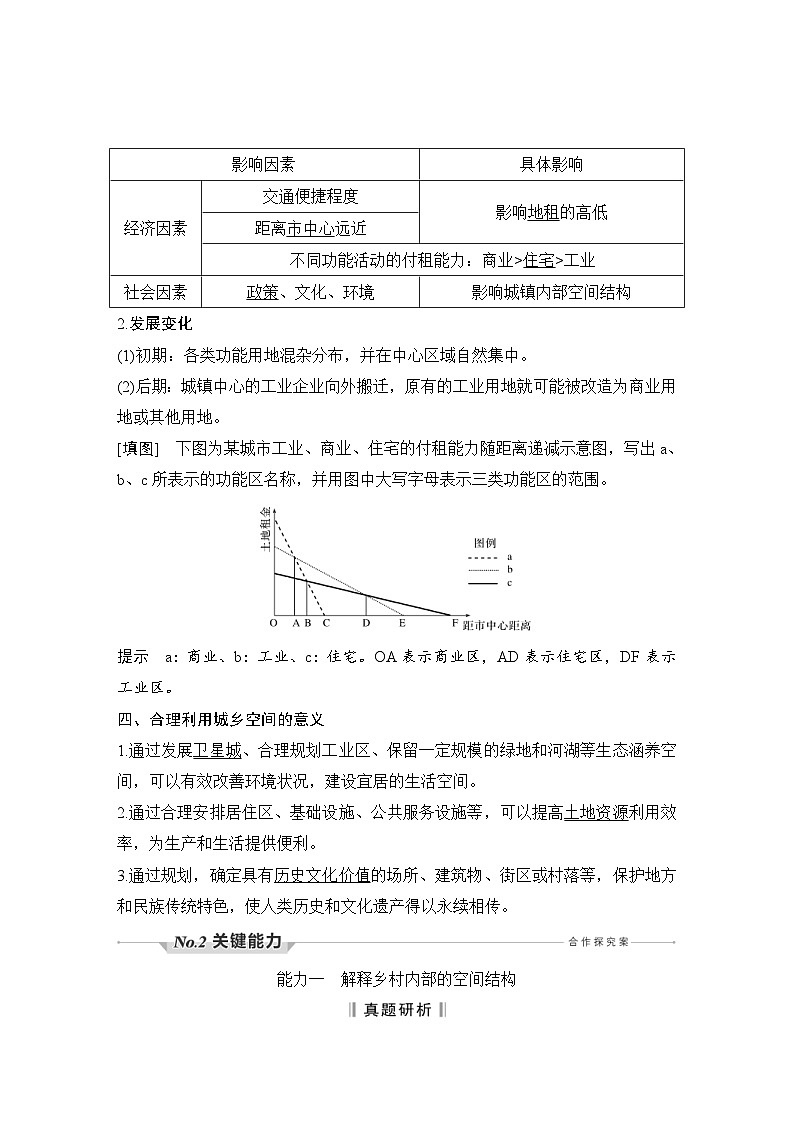 (新高考)高考地理一轮复习精品讲与练第27讲　乡村和城镇空间结构 (含详解)第3页