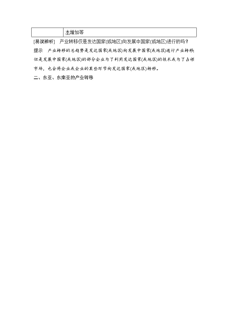 (新高考)高考地理一轮复习精品讲与练第42讲　产业转移 (含详解)第2页