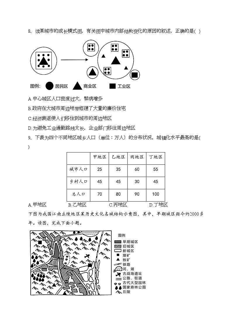 山东省聊城第四中学2022-2023学年高一下学期5月月考地理试卷（含答案）第3页