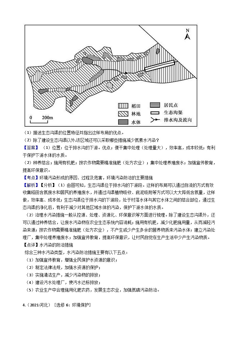 高考地理五年真题分类汇编（2017-2021）第33讲环境保护（含解析）第3页