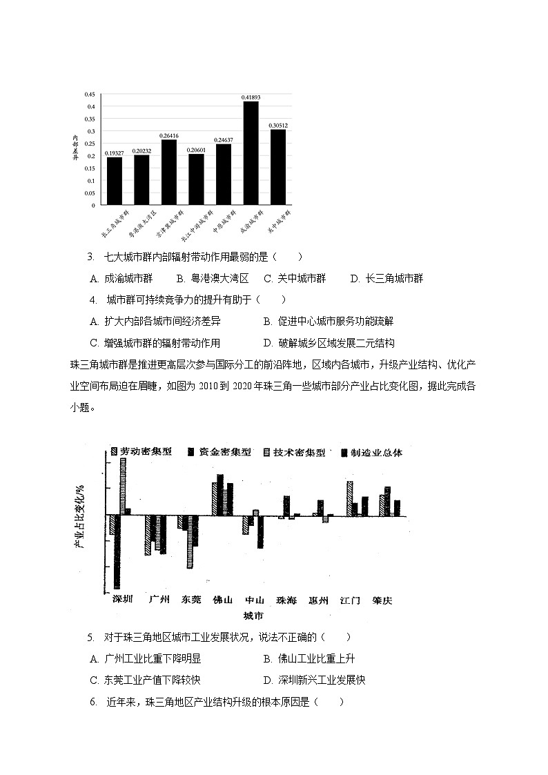 2022-2023学年广西钦州市灵山县重点中学高二（下）期中地理试卷（含解析）02