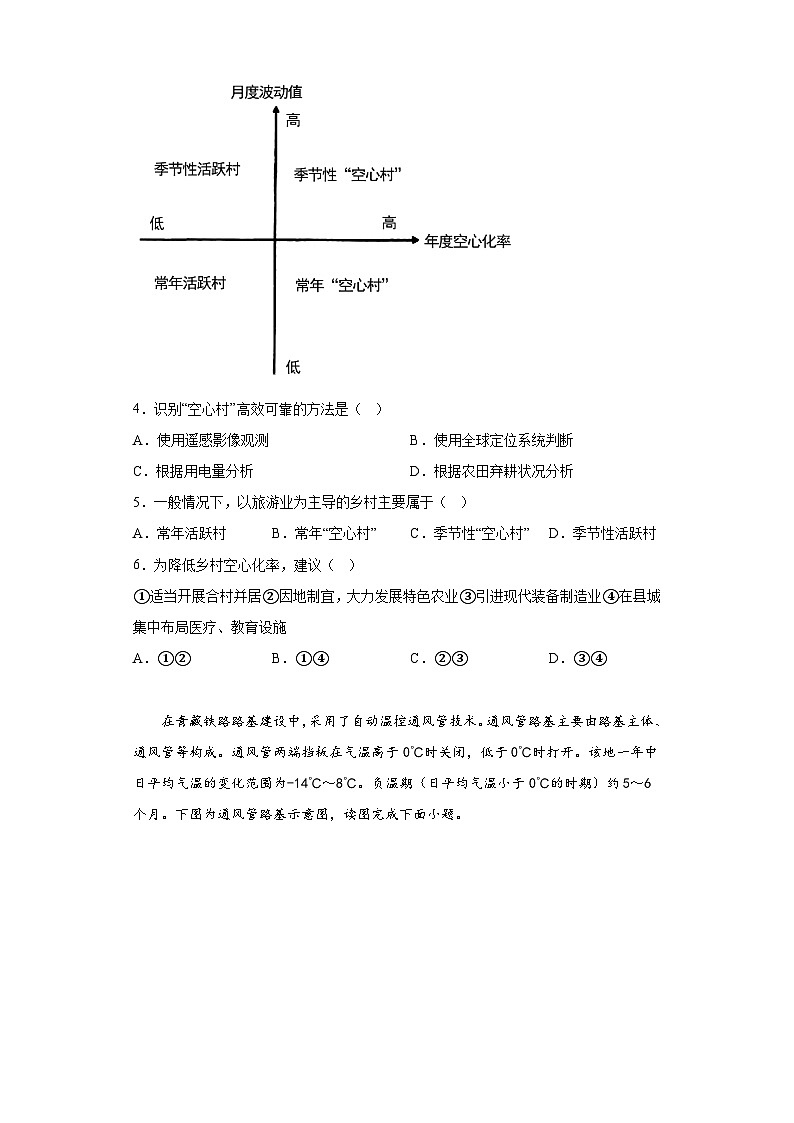 2023届四川省阆中中学校高三第五次检测（二模）文综地理试题（含解析）02