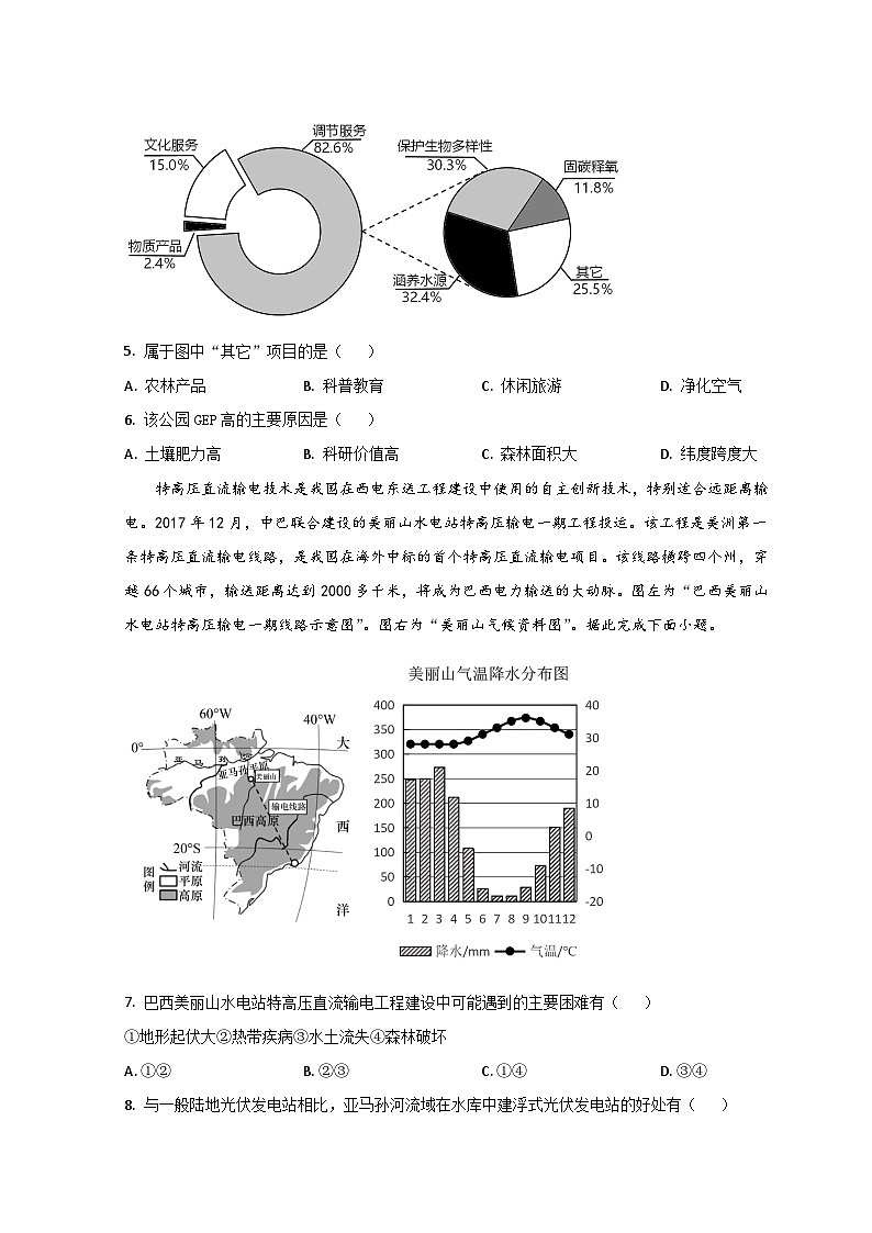 2023鄄城县一中高二下学期4月月考地理试题含解析03