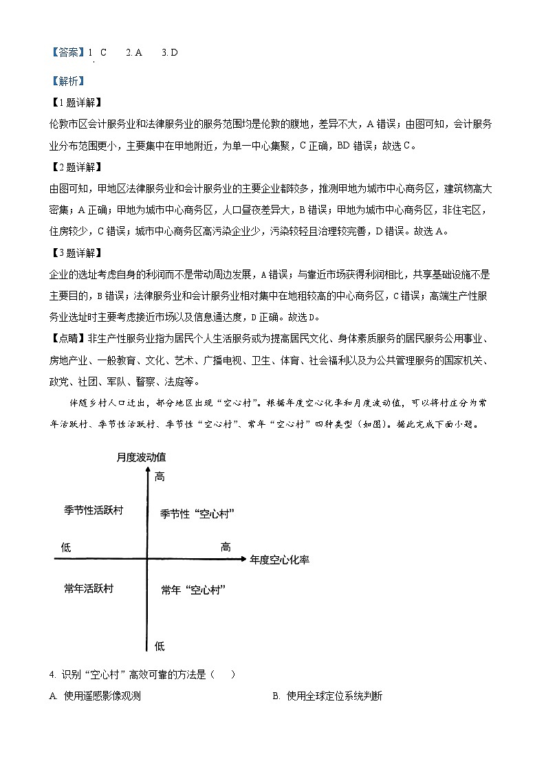 四川省阆中中学2023届高三地理二模试题（Word版附解析）第2页
