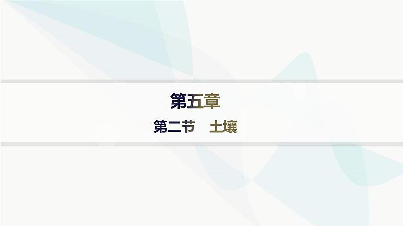 人教版高中地理必修第一册第5章植被与土壤第2节土壤课件01