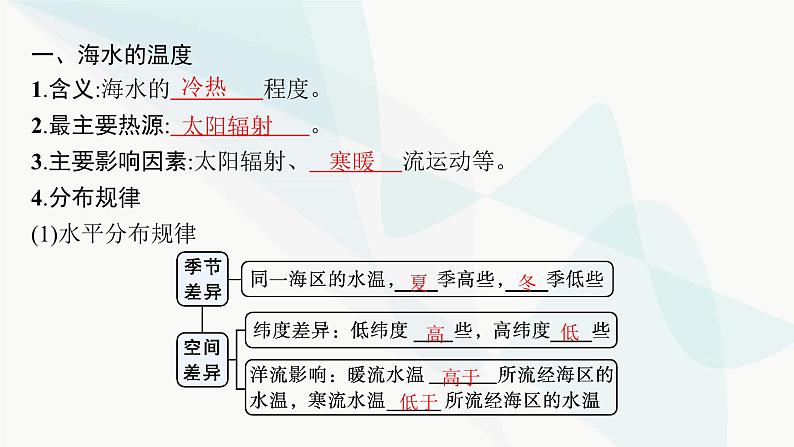 湘教版高中地理必修第一册第四章地球上的水第2节第1课时海水的性质课件第5页