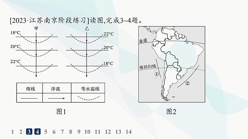 湘教版高中地理选择性必修1第4章 陆地水与洋流第2节洋流分层作业课件05