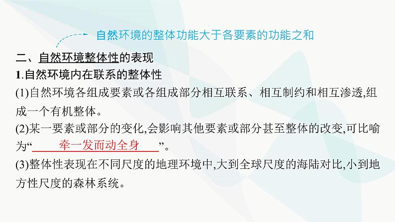 湘教版高中地理选择性必修1第5章自然环境的整体性与差异性第1节自然环境的整体性课件06