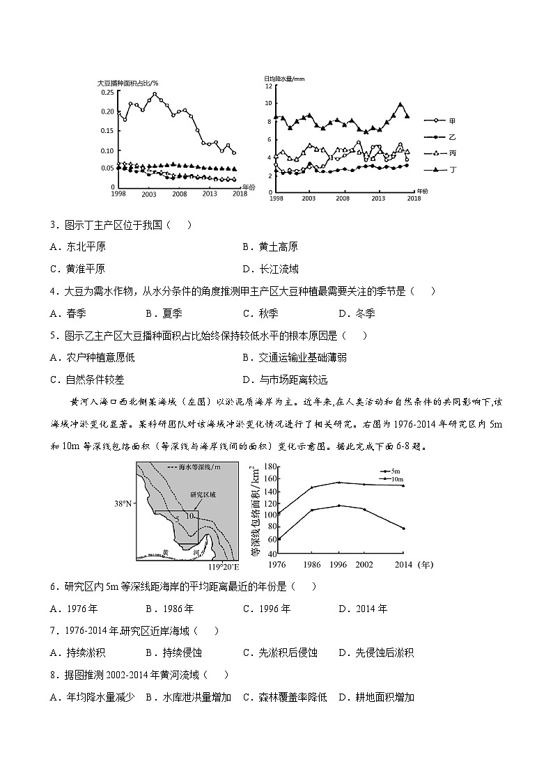 真题必刷卷（一）-高考地理全真模拟卷（福建专用）02