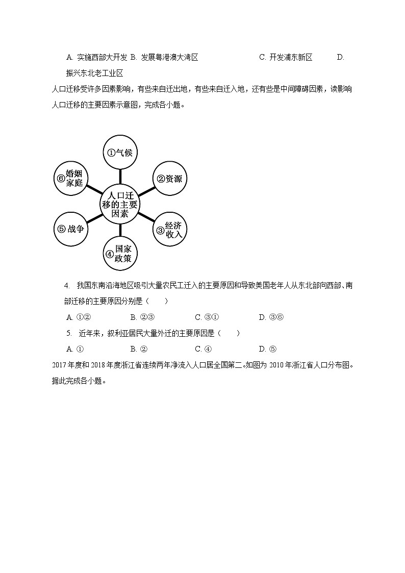 2022-2023学年四川省成都三十八中高一（下）月考地理试卷（3月份）（含解析）02