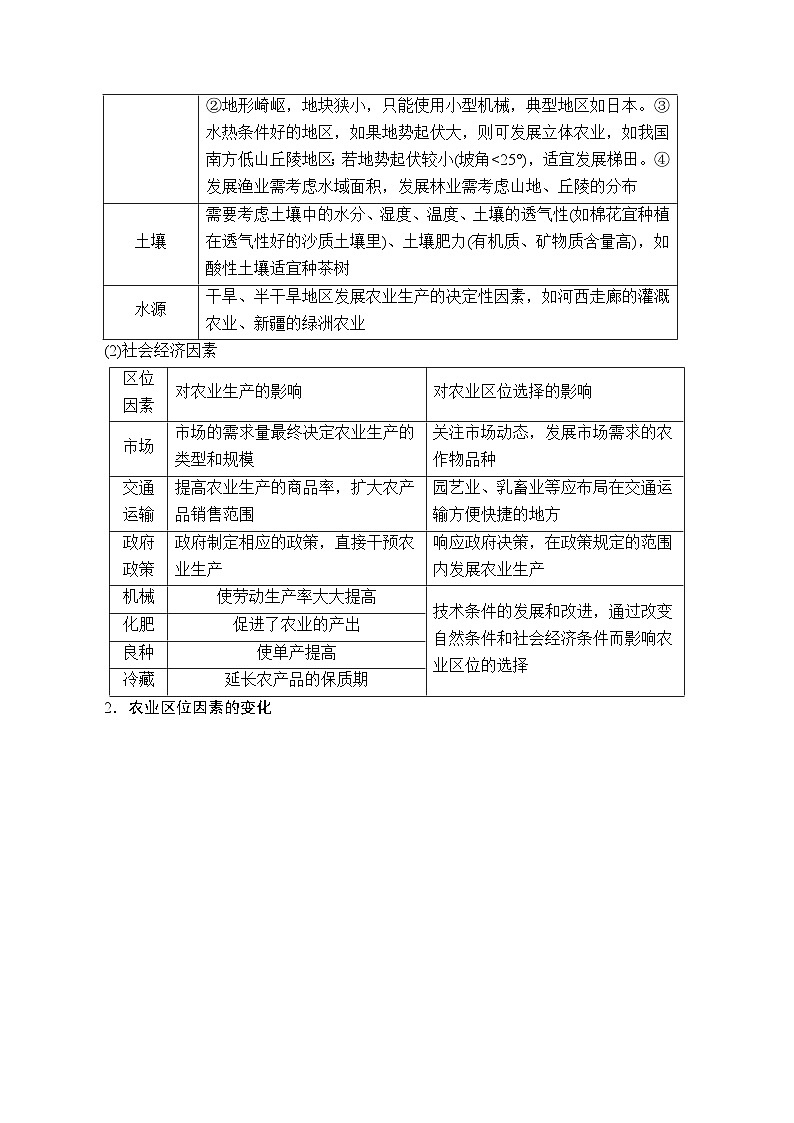 高考地理二轮复习讲练解密10 农业生产 (含解析)03