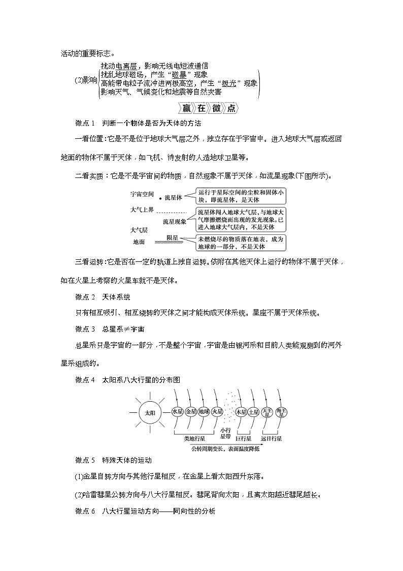 高考地理一轮考点讲练复习 第3讲　地球的宇宙环境、太阳对地球的影响和地球的圈层结构 (含解析)03