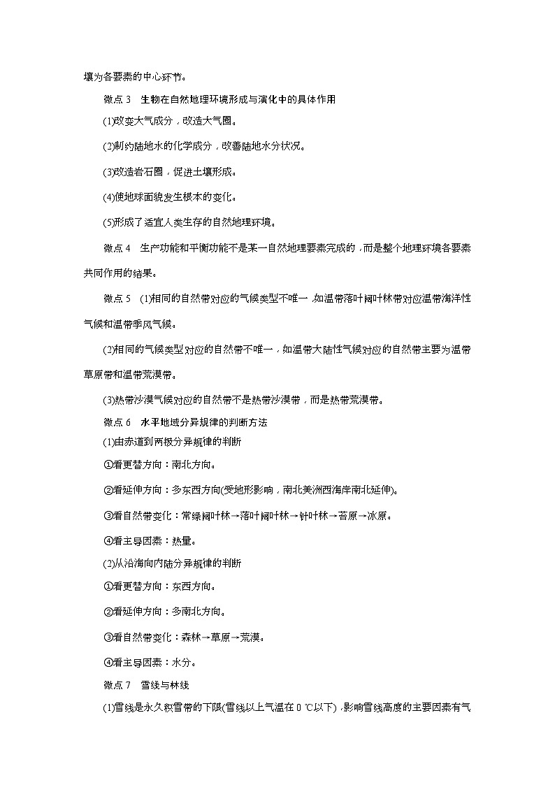 高考地理一轮考点讲练复习 第14讲　自然地理环境的整体性与差异性 (含解析)03