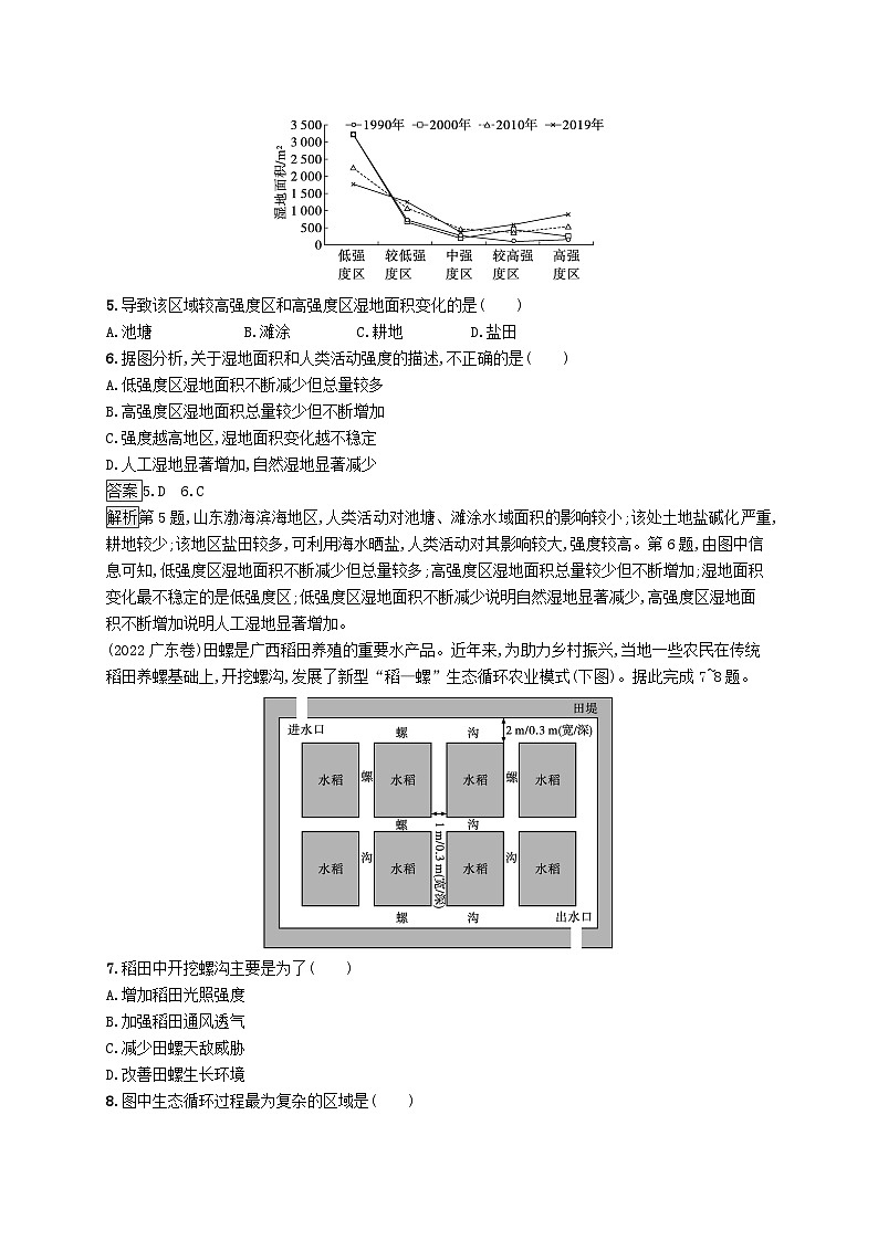 适用于新教材2024版高考地理一轮总复习第十二章环境与发展考点规范练39环境问题与可持续发展新人教版第3页