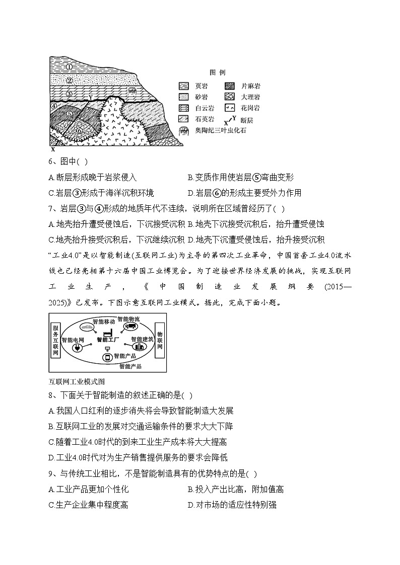 湖南省邵阳市新邵县2022-2023学年高一下学期期末质量检测地理试卷（含答案）03