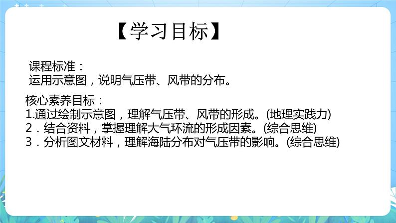 【核心素养目标】人教版高中地理选修一 3.2《气压带和风带》课件+教案04