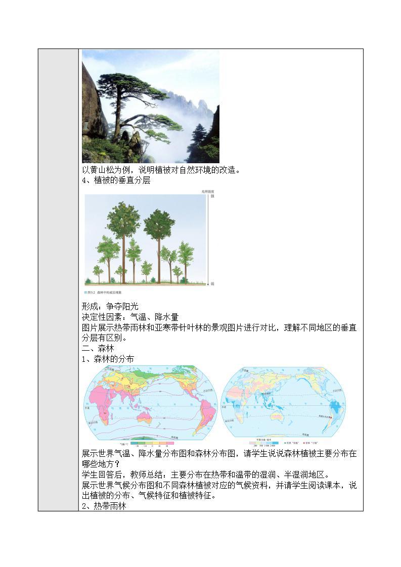 新人教版高中地理必修一 5.1《植被》课件+教案02