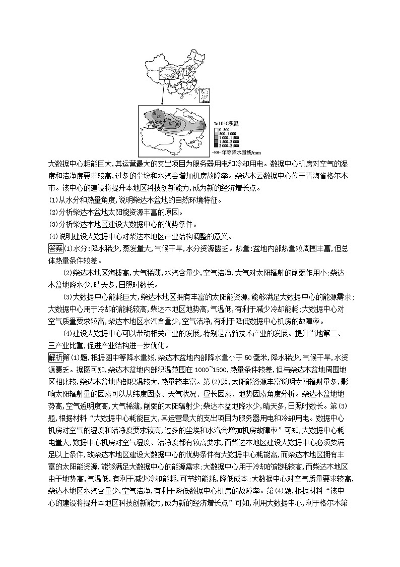 适用于新教材2024版高考地理一轮总复习第五部分区域地理考点规范练45鲁教版第3页