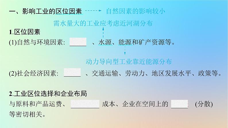 适用于新教材2024版高考地理一轮总复习第二部分人文地理第八单元产业区位选择第2节工业区位选择课件鲁教版05