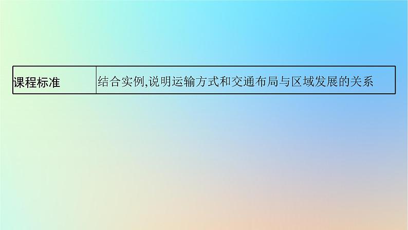 适用于新教材2024版高考地理一轮总复习第二部分人文地理第九单元环境与发展第1节交通运输与区域发展课件鲁教版03