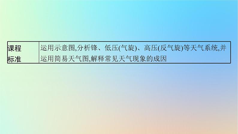 适用于新教材2024版高考地理一轮总复习第一部分自然地理第三单元从地球圈层看地表环境第1节第3讲常见天气系统课件鲁教版第3页