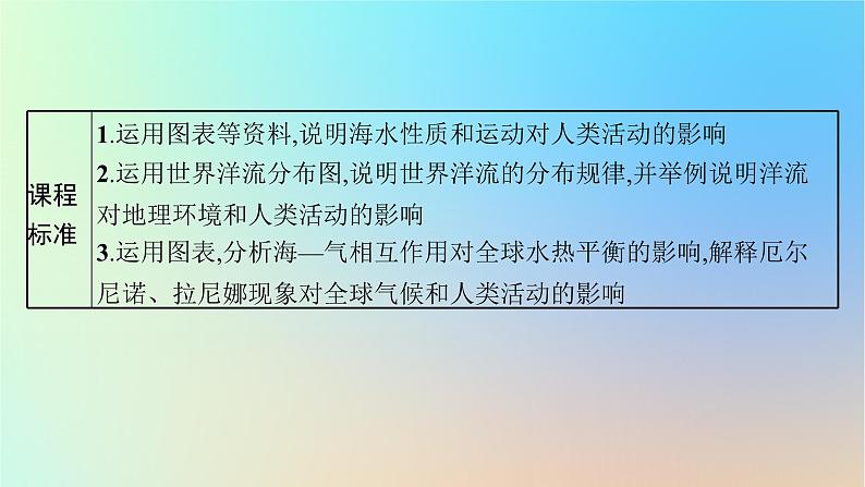 适用于新教材2024版高考地理一轮总复习第一部分自然地理第三单元从地球圈层看地表环境第2节第2讲海水的性质和运动课件鲁教版第3页