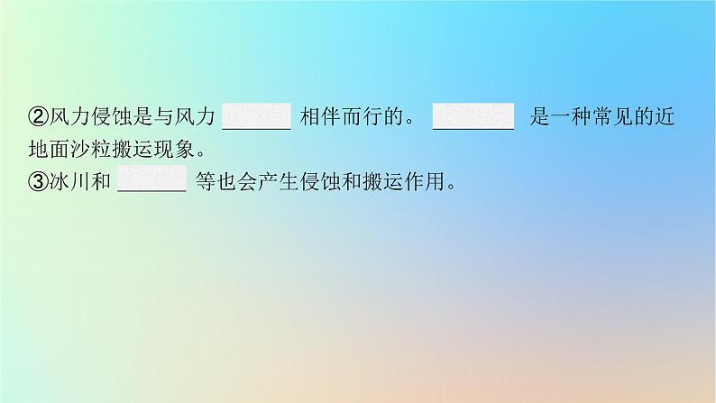 适用于新教材2024版高考地理一轮总复习第一部分自然地理第三单元从地球圈层看地表环境第4节第2讲外力作用与地表形态课件鲁教版第8页