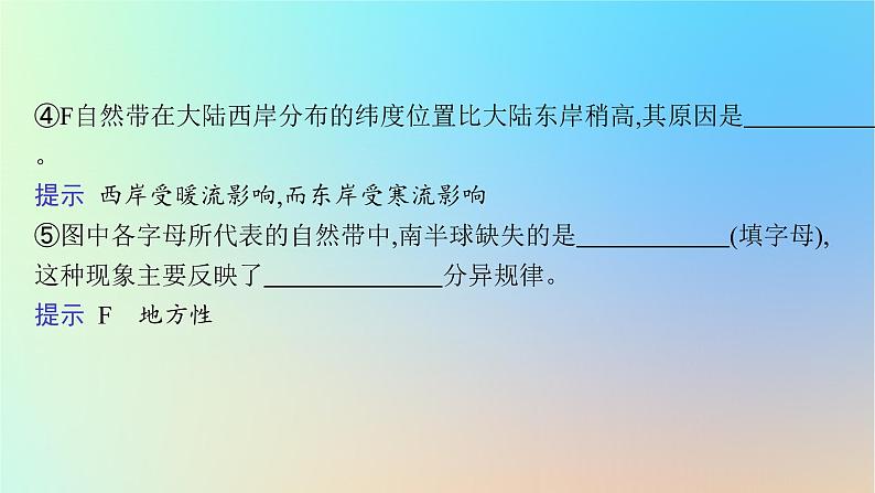 适用于新教材2024版高考地理一轮总复习第一部分自然地理第四单元自然环境的特征第1节自然环境的差异性课件鲁教版第8页