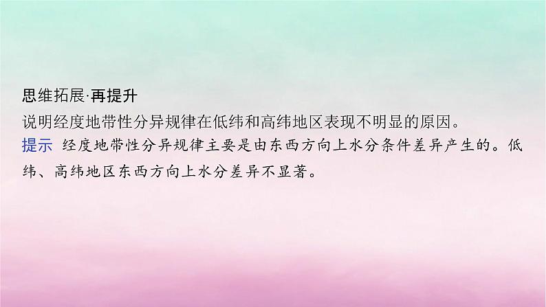 适用于新教材2024版高考地理一轮总复习第6章自然环境的整体性与差异性第13讲课时2自然环境的差异性课件湘教版07