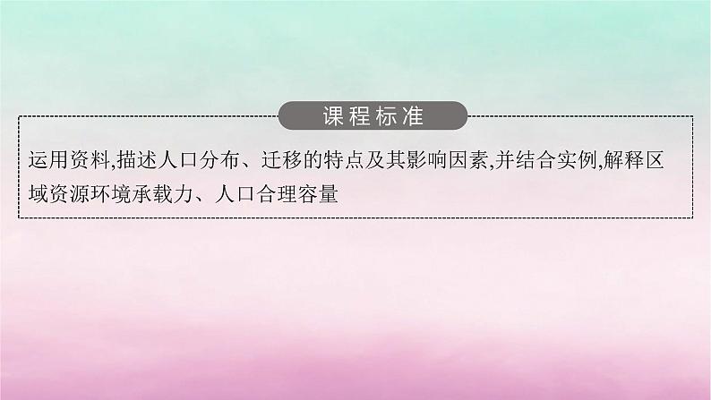 适用于新教材2024版高考地理一轮总复习第8章人口与地理环境第15讲课时1人口的分布与人口容量课件湘教版第3页