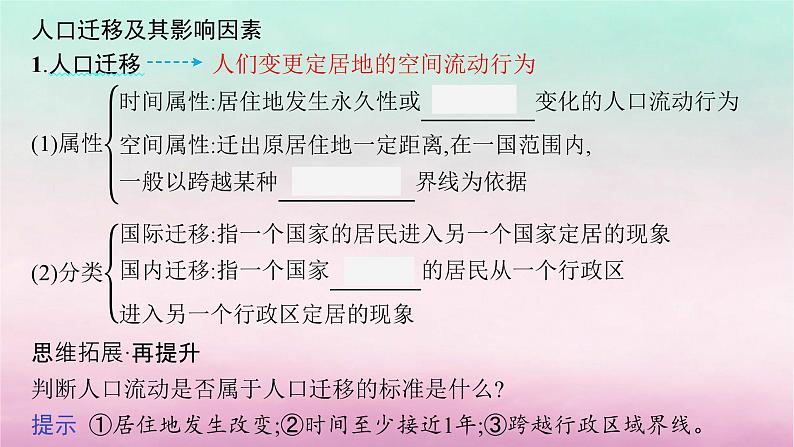 适用于新教材2024版高考地理一轮总复习第8章人口与地理环境第15讲课时2人口迁移课件湘教版第4页